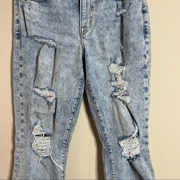 ABERCROMBIE & FITCH THE BOYFRIEND MID RISE BLUE JEANS SIZE 4 - Picture 3 of 8